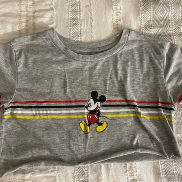 Disney Mickey Mouse Girls Crop Top - Size XS - Picture 1 of 6